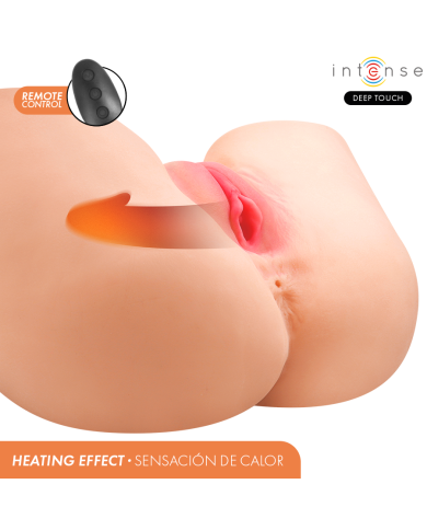 INTENSE DEEP TOUCH - JULIA MASTURBATEUR VAGINAL AVEC SUCCION, CHALEUR, VIBRATION ET EFFETS VOCAUX AVEC TÉLÉCOMMANDE 9 KG