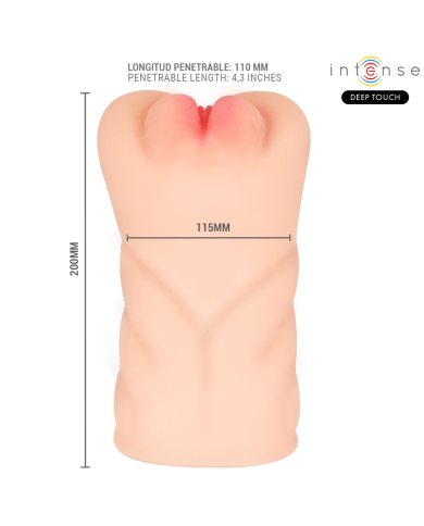 INTENSE DEEP TOUCH - KRISTA MASTURBATEUR VAGINAL AVEC SUCCION, VIBRATION ET EFFET VOCAL 1,2 KG