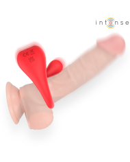 INTENSE - RUSSELL ANILLO VIBRADOR CON ESTIMULACIÓN DE CLÍTORIS ROJO