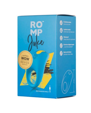 ROMP - JUKE ANNEAU PÉNIS EN SILICONE AVEC VIBRATEUR DE STIMULATION CLITORIALE