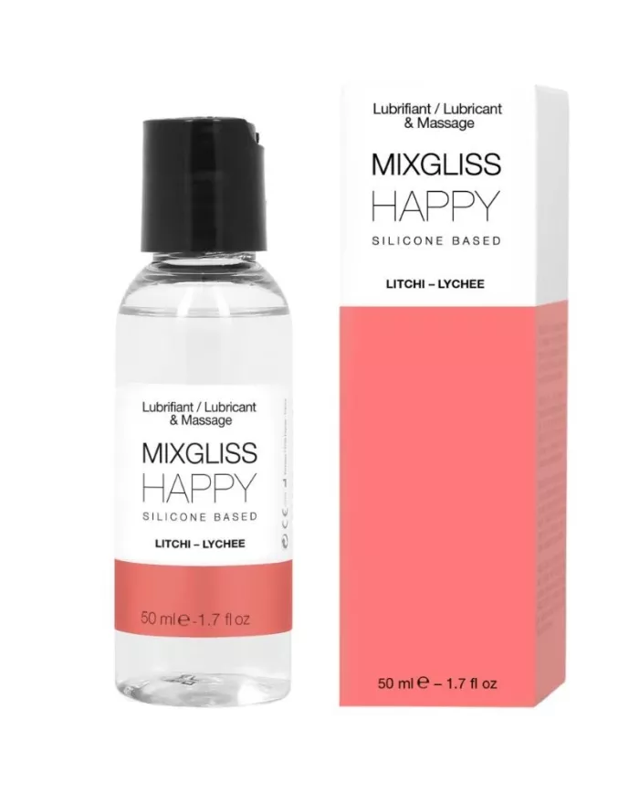 MIXGLISS - LUBRIFIANT SILICONE HAPPY LITCHI 50 ML MIXGLISS - LUBRIFIANT SILICONE HAPPY LITCHI 50 ML