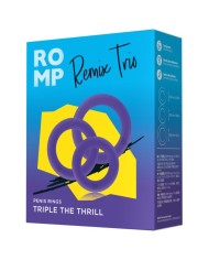 ROMP - REMIX TRIO ENSEMBLE DE 3 ANNEAUX PÉNIS EN SILICONE VIOLETTES