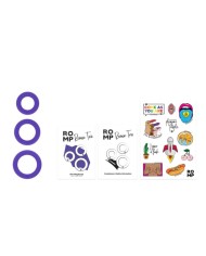 ROMP - REMIX TRIO ENSEMBLE DE 3 ANNEAUX PÉNIS EN SILICONE VIOLETTES