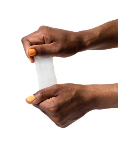 ROMP - MOSH MASTURBATEUR MÂLE TRANSPARENT AVEC GAINE RÉVERSIBLE DE 6 CM