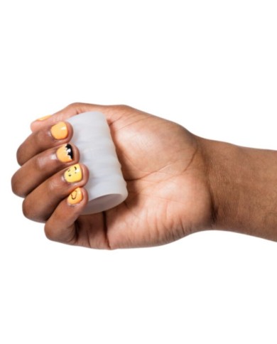 ROMP - MOSH MASTURBATEUR MÂLE TRANSPARENT AVEC GAINE RÉVERSIBLE DE 6 CM