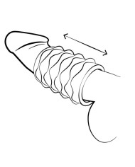 ROMP - MOSH MASTURBATEUR MÂLE TRANSPARENT AVEC GAINE RÉVERSIBLE DE 6 CM