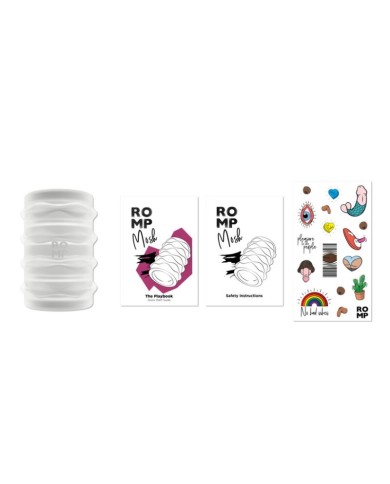 ROMP - MOSH MASTURBATEUR MÂLE TRANSPARENT AVEC GAINE RÉVERSIBLE DE 6 CM