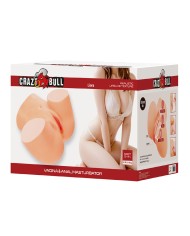 CRAZY BULL - LIORA XXL MASTURBATEUR VIBRANT DOUBLE VAGINAL ET ANAL