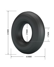 CRAZY BULL - ANNEAU PÉNAL URBAN EN SILICONE ULTRA DOUX NOIR