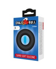 CRAZY BULL - ANNEAU PÉNAL URBAN EN SILICONE ULTRA DOUX NOIR