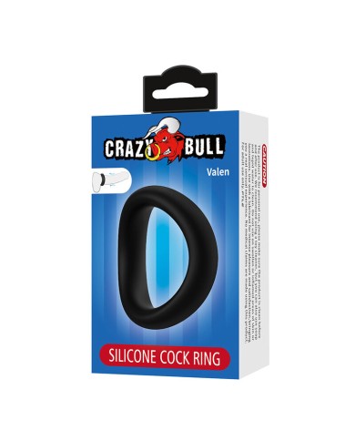 CRAZY BULL - VALEN ANNEAU PÉNAL ERGONOMIQUE EN SILICONE NOIR