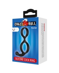 CRAZY BULL - FLORIAN DOUBLE ANNEAU DE PÉNIS ET DE TESTICULES NOIR