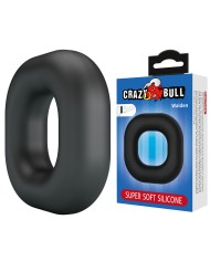 CRAZY BULL - WALDEN ANNEAU PÉNAL EN SILICONE SUPER DOUX NOIR