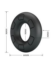 CRAZY BULL - ANNEAU PÉNAL EN SILICONE SUPER DOUX BERTRAM NOIR