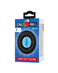 CRAZY BULL - ANNEAU PÉNAL EN SILICONE SUPER DOUX BERTRAM NOIR