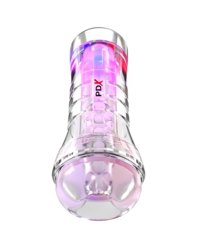 PDX ELITE - VIEWTUBE XXL LED TRANSPARENT STROKER 27,3 CM