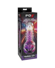 PDX ELITE - VIEWTUBE XXL LED TRANSPARENT STROKER 27,3 CM