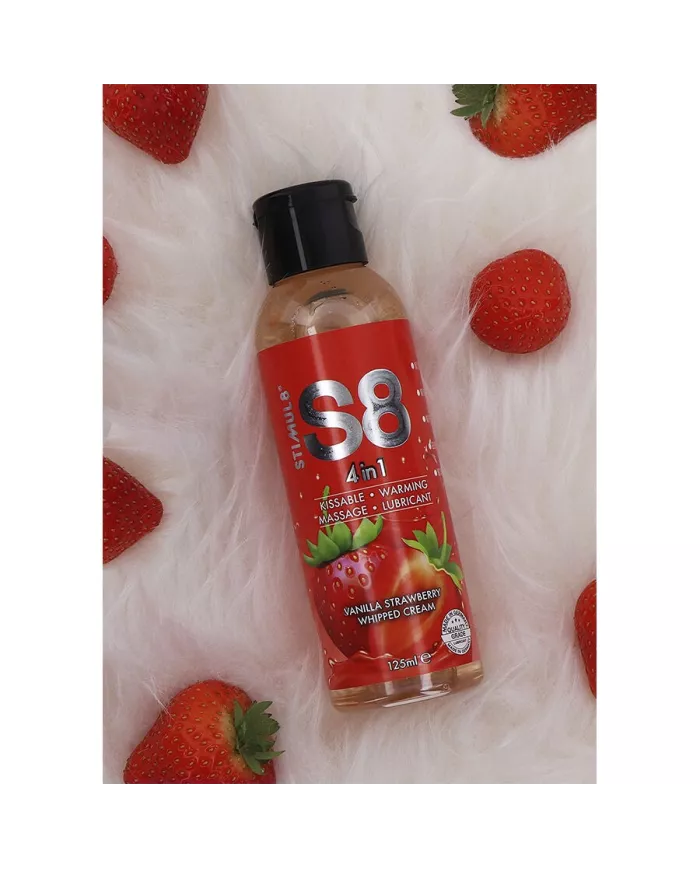 STIMUL8 - S8 LUBRIFIANT DESSERT FRAISE 4 EN 1 125 ML STIMUL8 - S8 LUBRIFIANT DESSERT FRAISE 4 EN 1 125 ML
