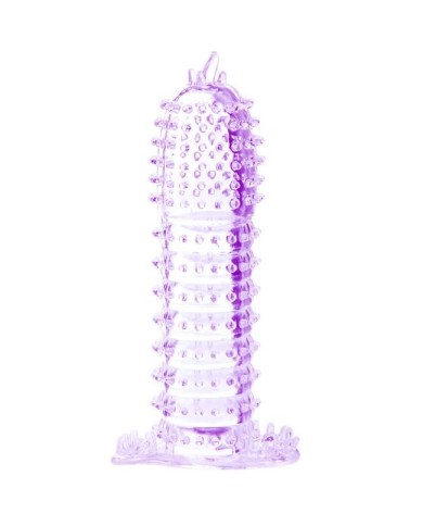 BAILE - GAINE PÉNIENNE POINTS STIMULANTS VIOLET 14 CM