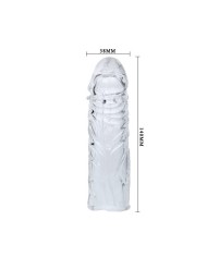 BAILE - HOUSSE LILAS POUR LE PÉNIS EN SILICONE ADAPTABLE 13 CM