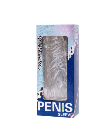 BAILE - COUVERCLE DE PÉNIS EN SILICONE TRANSPARENT 13 CM