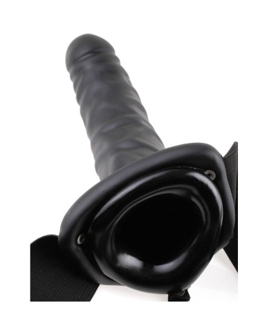 FETISH FANTASY SERIES - 19 CM VIBRANT CREUX STRAP-ON NOIR