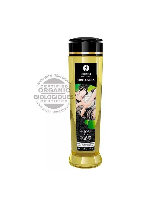 SHUNGA - HUILE DE MASSAGE NATURELLE BIO 240 ML
