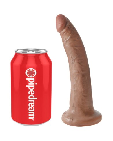 KING COCK - PÉNIS RÉALISTE 17.5 CM CARAMEL