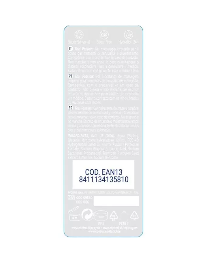 CONTROL - 2 EN 1 MASSAGE & PLAISIR THAI PASSION 200 ML CONTROL - 2 EN 1 MASSAGE & PLAISIR THAI PASSION 200 ML