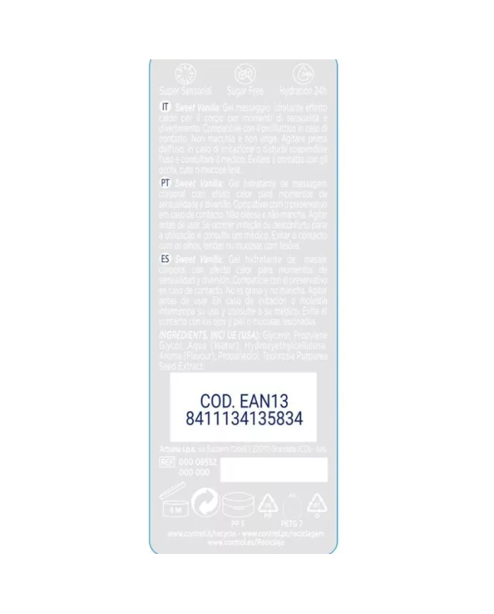 CONTROL - 2 EN 1 MASSAGE & PLAISIR DOUCEUR DE MADAGASCAR 200 ML CONTROL - 2 EN 1 MASSAGE & PLAISIR DOUCEUR DE MADAGASCAR 200 ML