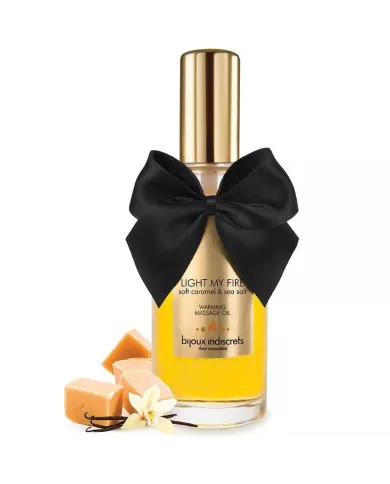 BIJOUX - HUILE DE MASSAGE EFFET CHALEUR ARÔME CARAMEL