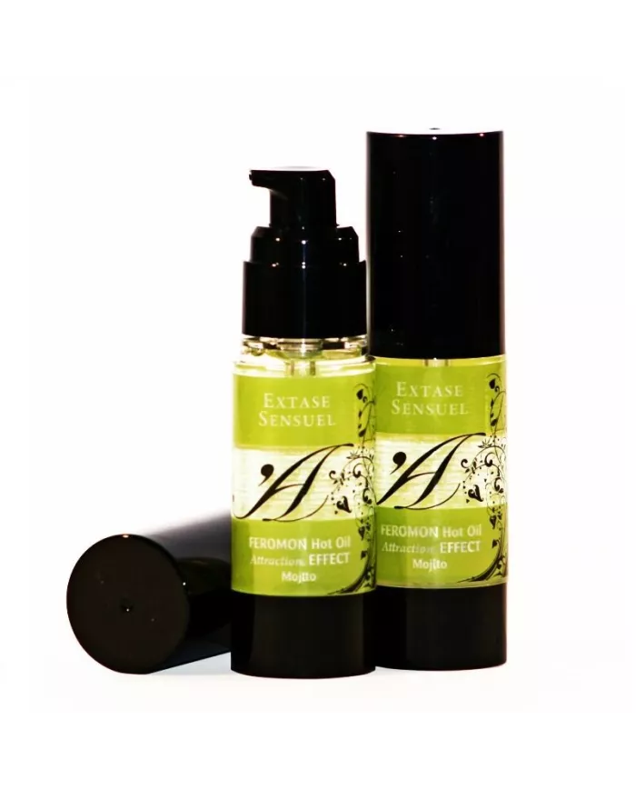 EXTASE SENSUAL - HUILE DE MASSAGE EFFET THERMIQUE AUX PHÉROMONES DE MOJITO 30 ML
