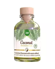 INTT - GEL DE MASSAGE VÉGAN AU SAVEUR DE COCO ET EFFET CHAUFFANT