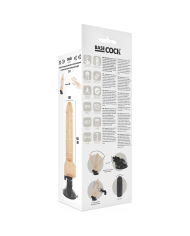 BASECOCK - VIBRATEUR TÉLÉCOMMANDE NATUREL RÉALISTE 18.5 CM -O- 4CM