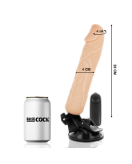 BASECOCK - VIBRATEUR TÉLÉCOMMANDE NATUREL RÉALISTE 20 CM -O- 4 CM