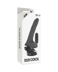 BASECOCK - VIBRATEUR NATUREL RÉALISTE TÉLÉCOMMANDE AVEC TESTICULES 20 CM -O- 4 CM