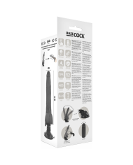 BASECOCK - VIBRATEUR NATUREL RÉALISTE TÉLÉCOMMANDE AVEC TESTICULES 20 CM -O- 4 CM