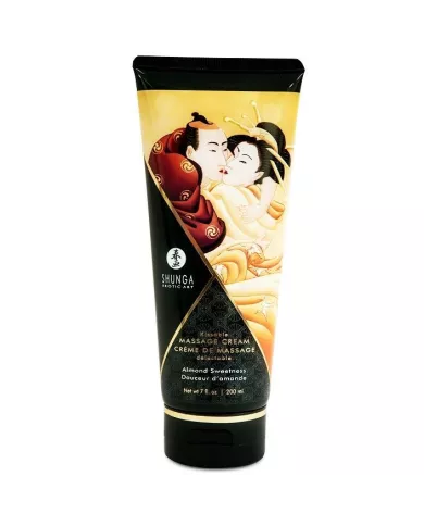 SHUNGA - CRÈME DE MASSAGE AUX AMANDES DOUCES 200 ML