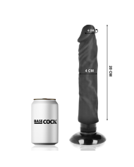 BASECOCK - VIBRATEUR RÉALISTE 2-1 NATUREL 20 CM -O- 4 CM