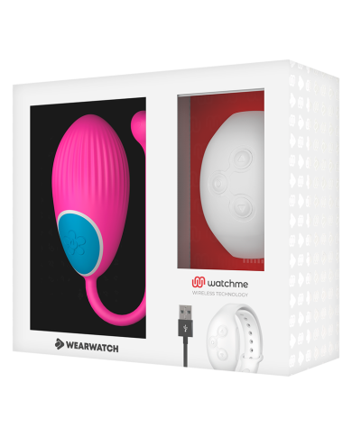 WEARWATCH - TÉLÉCOMMANDE WATCHME TECHNOLOGIE ŒUF FUCHSIA / NIVEO