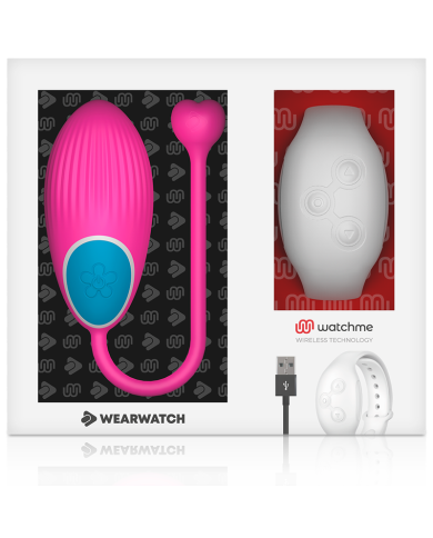 WEARWATCH - TÉLÉCOMMANDE WATCHME TECHNOLOGIE ŒUF FUCHSIA / NIVEO