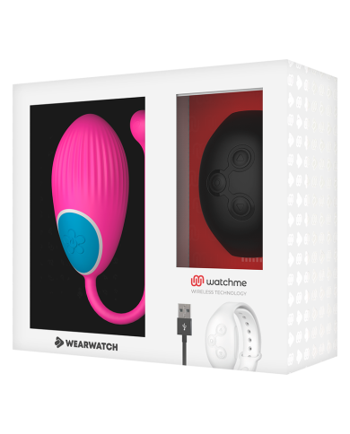 WEARWATCH - TÉLÉCOMMANDE WATCHME TECHNOLOGIE ŒUF FUCHSIA / JET