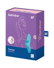 SATISFYER - VIBRATEUR DOIGTS TEASER LUMIÈRE BLEUE
