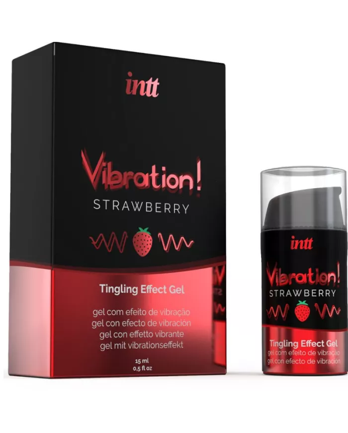 INTT - PUISSANT STIMULANT INTIME GEL VIBRANT LIQUIDE FRAISE 15 ML
