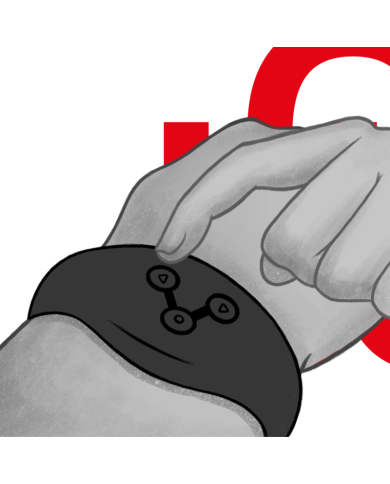 WATCHME - MONTRE À TECHNOLOGIE SANS FIL NOIR DE JAIS