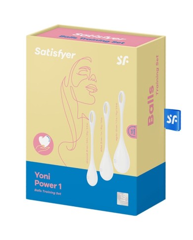 SATISFYER - ENSEMBLE ENTRAÎNEMENT YONI POWER 1 BLANC