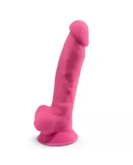 SILEXD – MODÈLE DE PÉNIS RÉALISTE 7 ROSE BRILLE DANS LE NOIR