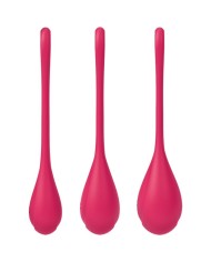 SATISFYER - ENSEMBLE ENTRAÎNEMENT YONI POWER 1 ROUGE