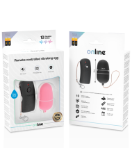 ONLINE - OEUF VIBRANT AVEC TÉLÉCOMMANDE ROSE