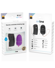 ONLINE - OEUF VIBRANT AVEC TÉLÉCOMMANDE LILAS